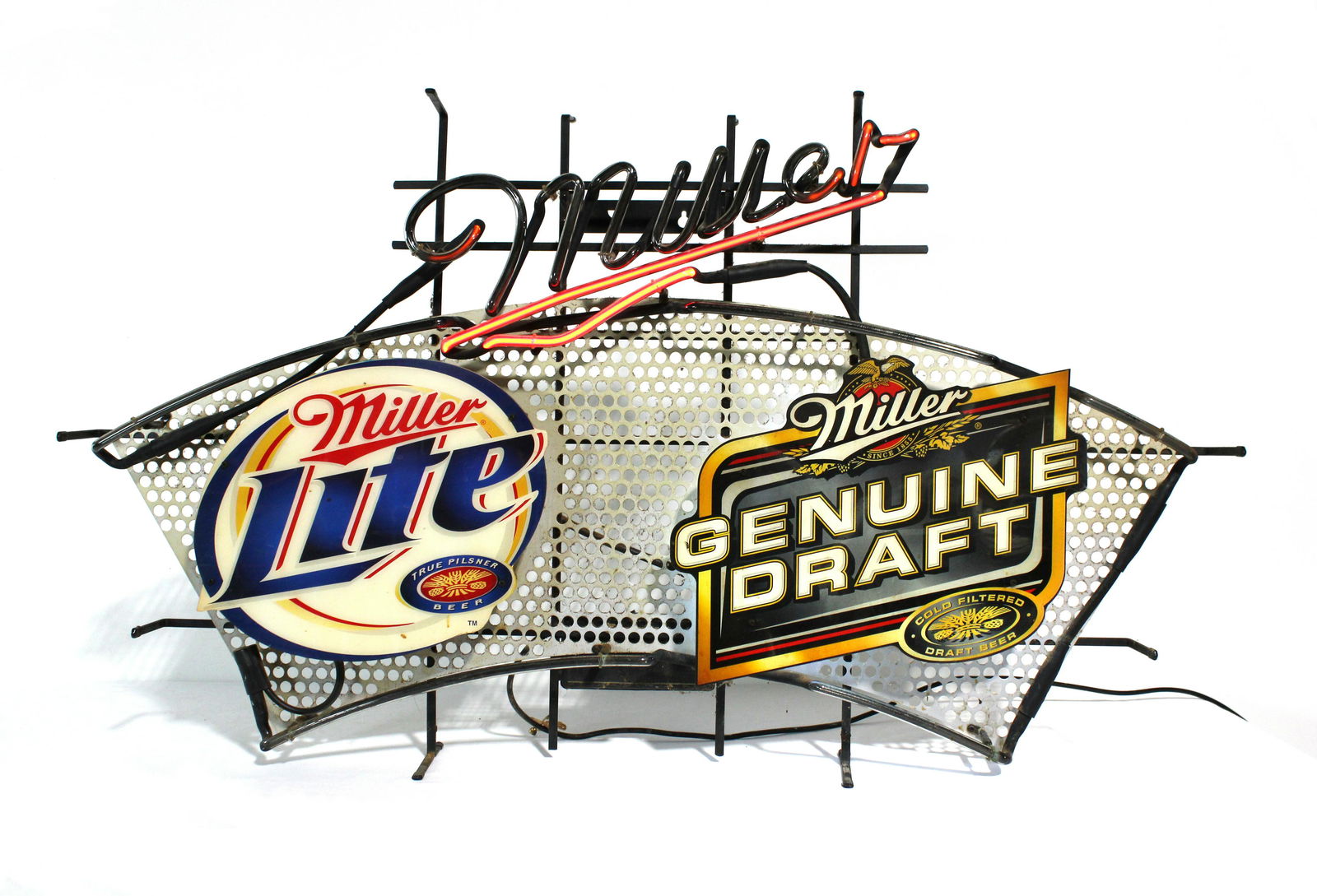 Large Miller Lite / Genuine Draft Beer Neon Sign (1 of 2)