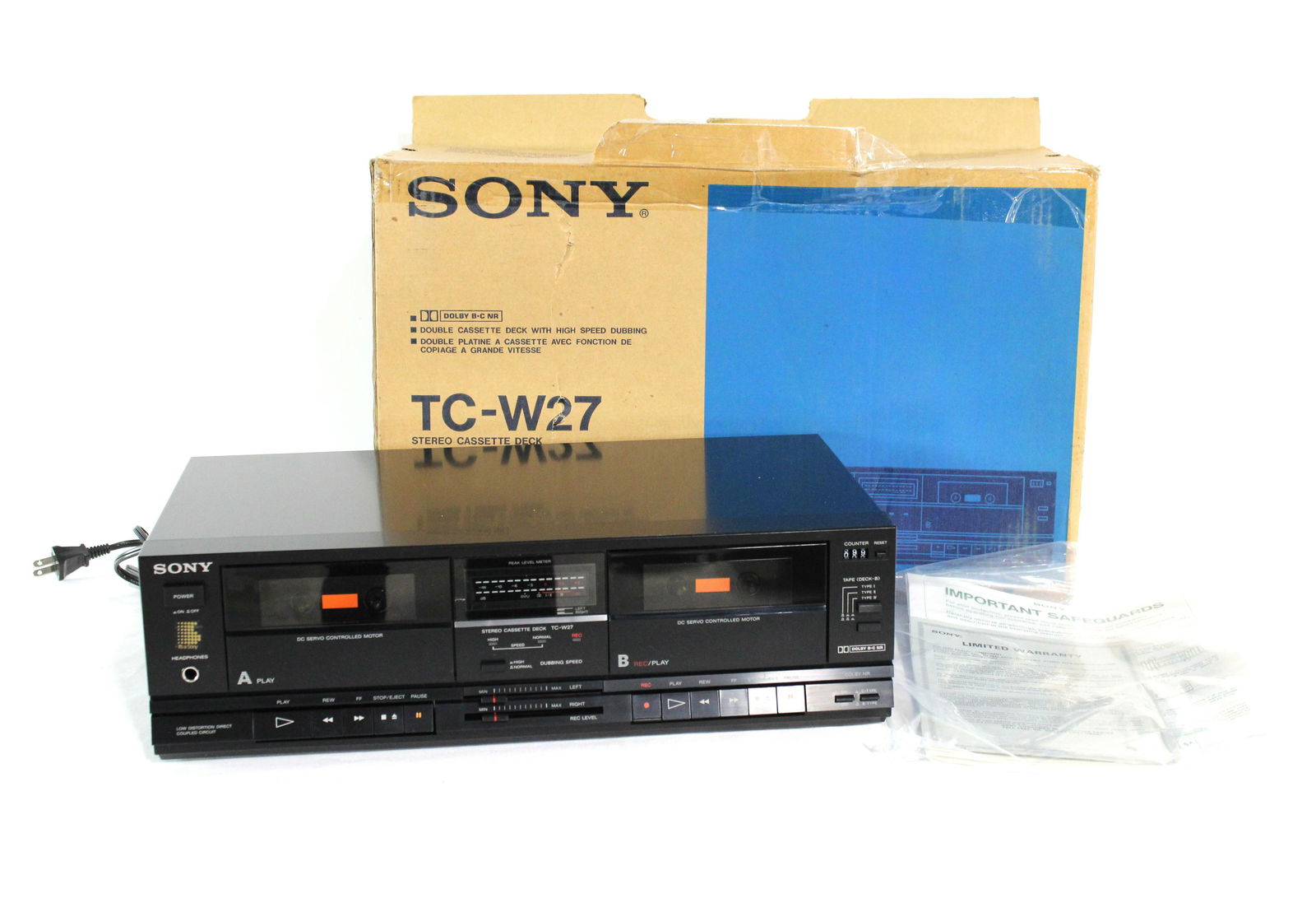 Sony TC-W27 Cassette Deck (1 of 1)