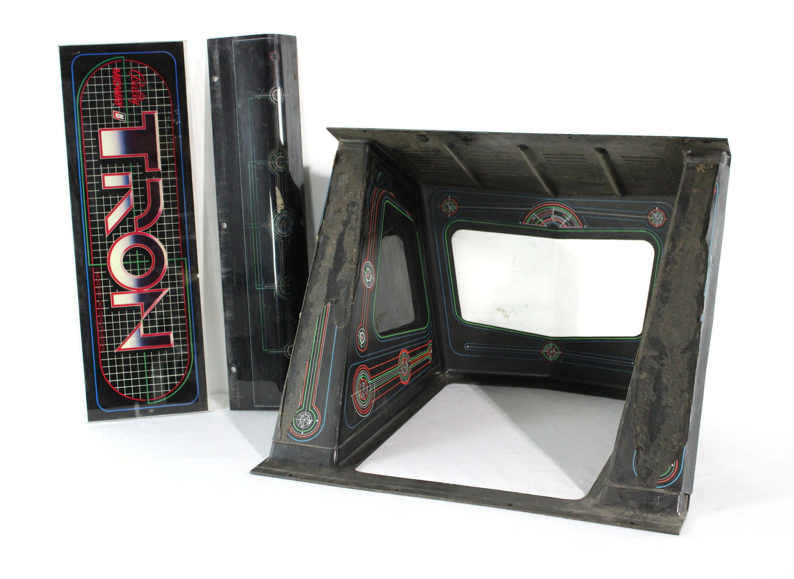 Bally Tron Arcade Shroud, Header and Panel (1 of 3)