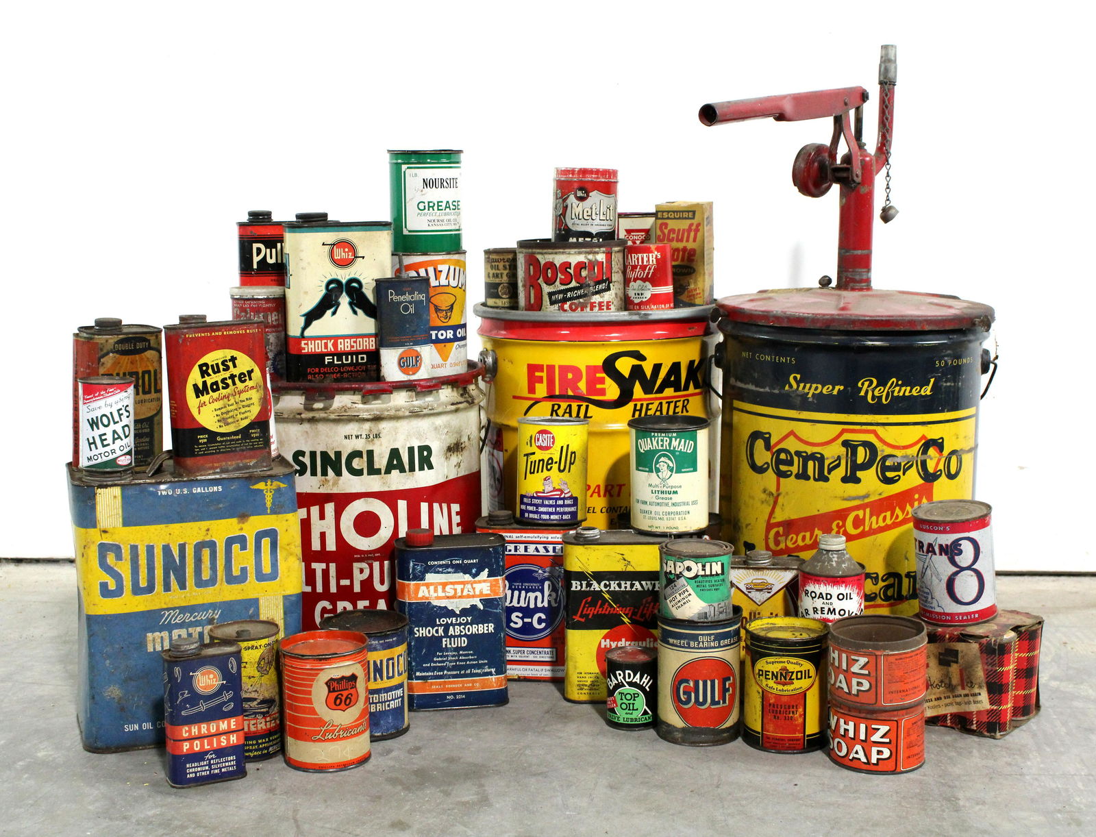 Assorted Oil Cans incl. Sinclair (1 of 1)