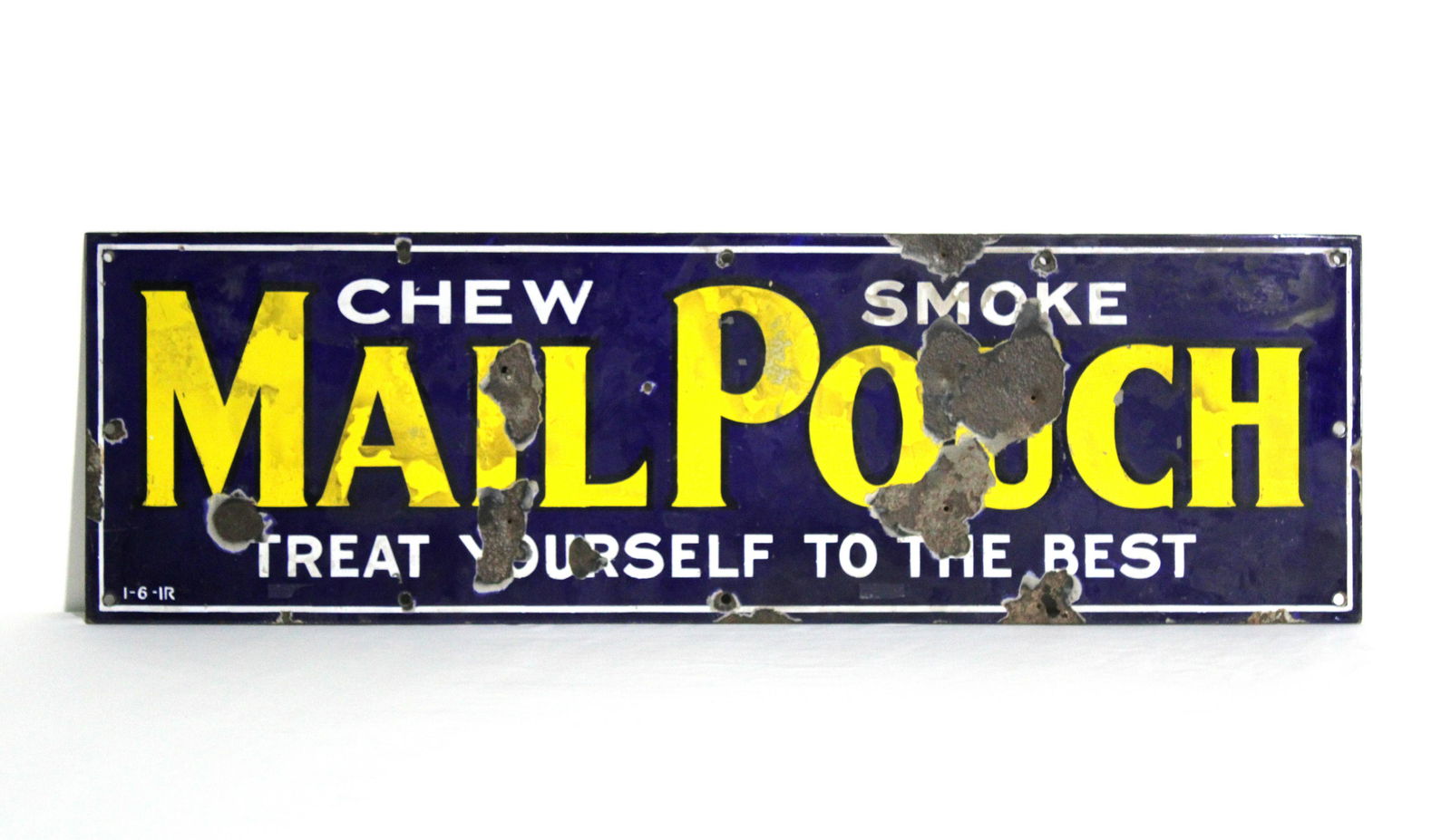 3FT Porcelain Mail Pouch Advertising Sign (1 of 2)