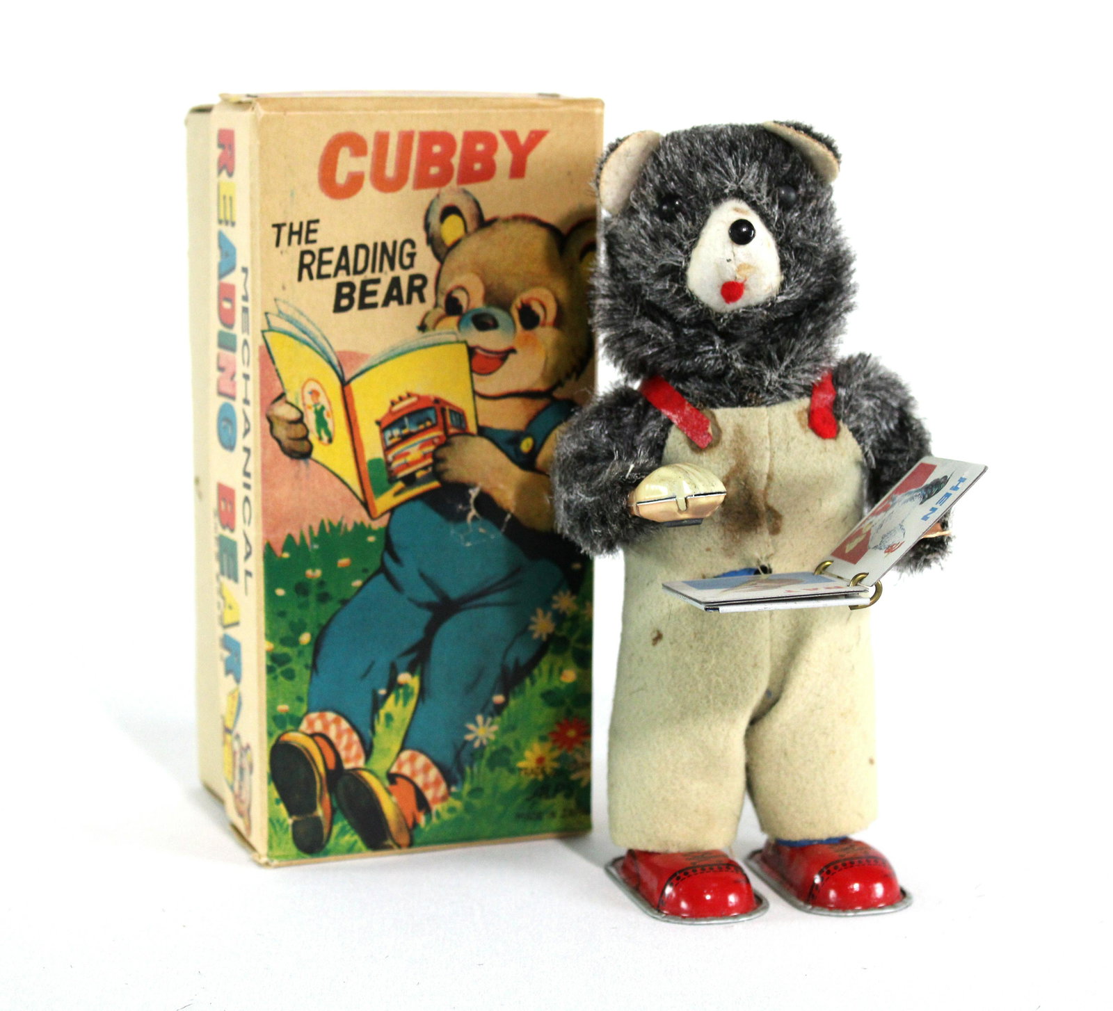 Cubby the Reading Bear Wind Up Toy (1 of 2)