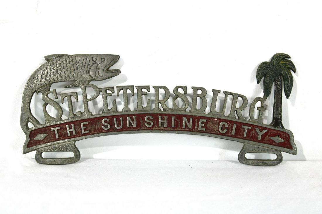 St. Petersburg, Florida License Plate Topper (1 of 2)