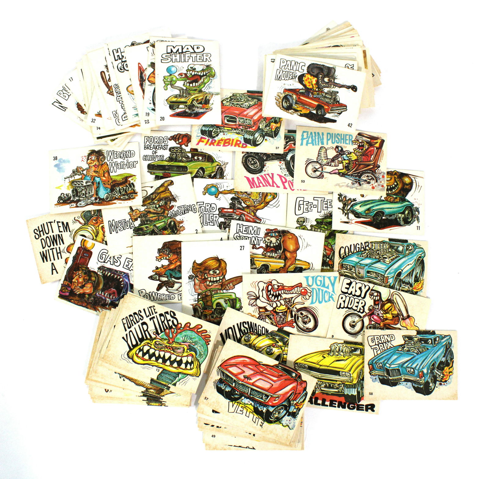 Odd Rods Hot Rod Trading Cards, 1960s (1 of 1)