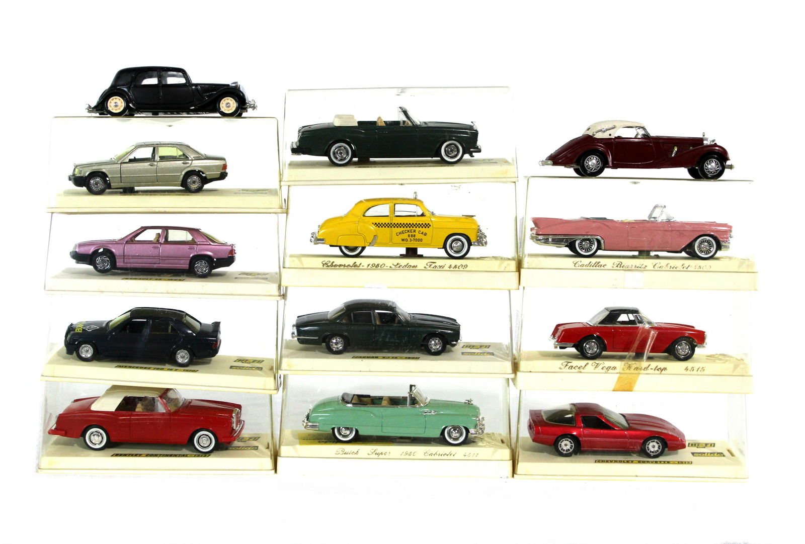 Solido Model Cars In Cases, Total of 13 (1 of 1)