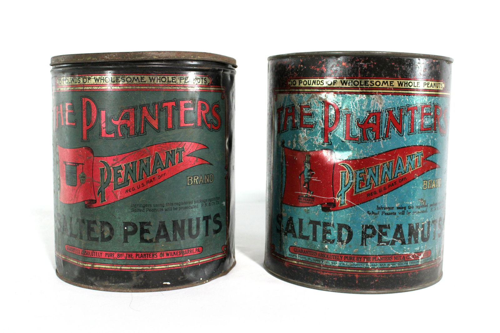 Planters Peanuts 10 LB Cans, Early 1900s (1 of 3)