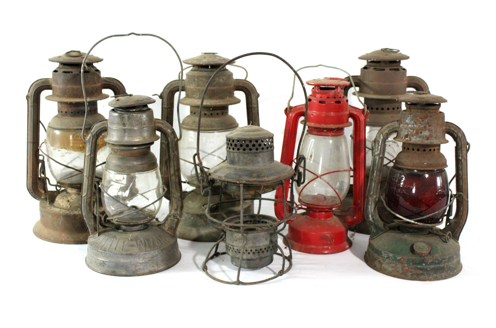 Barn and Railroad Lanterns incl. Dietz Ruby Glass (1 of 1)