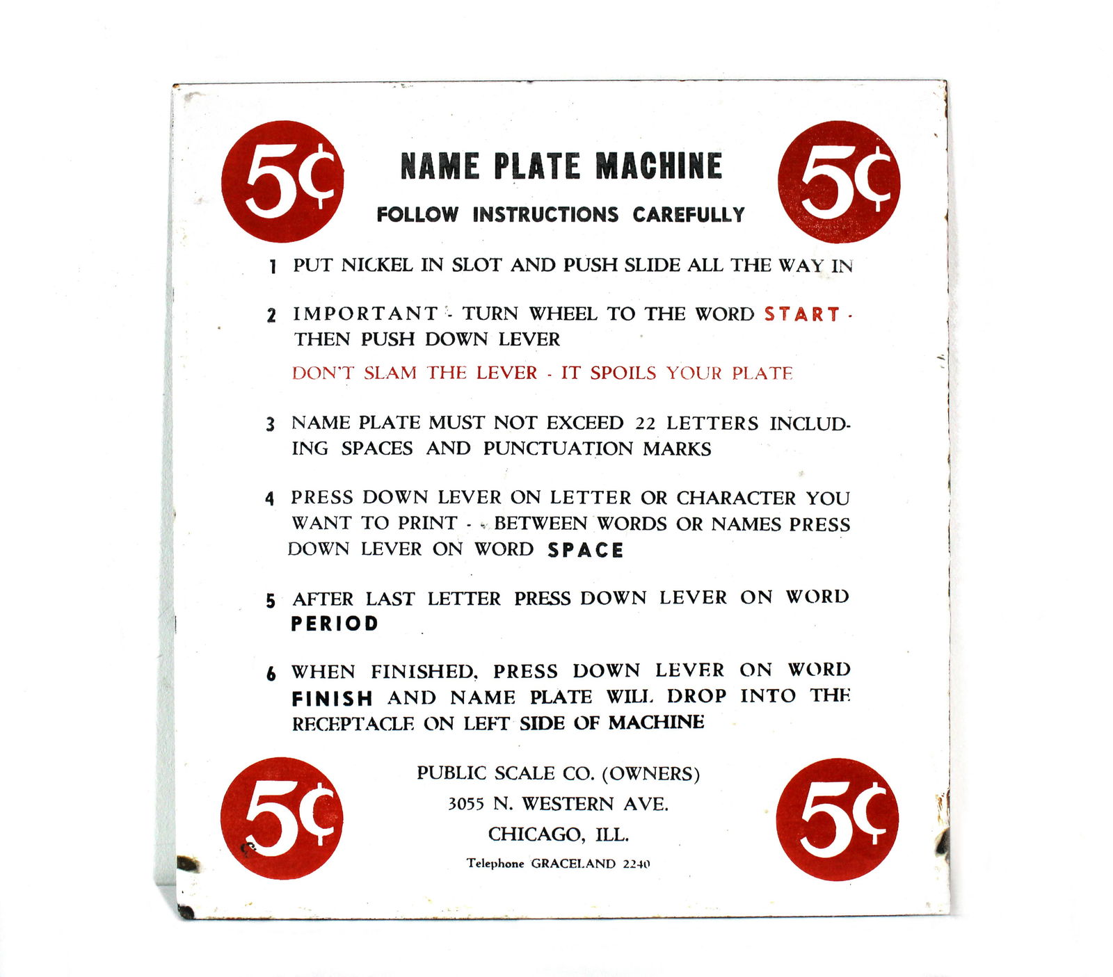 Porcelain Standard Harvard Metal Stamper Marquee Sign (1 of 2)