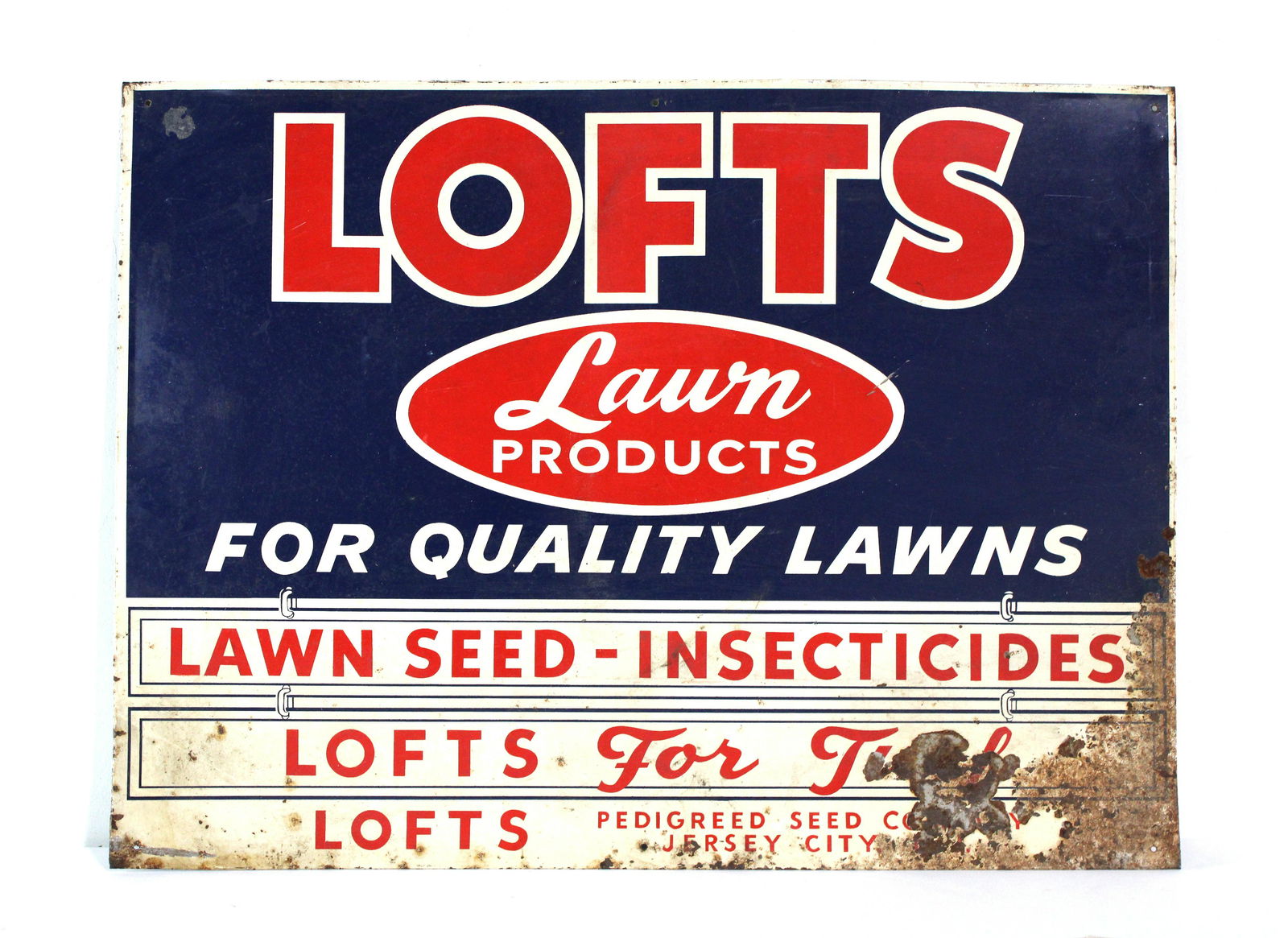 Lofts Lawn Products Tin Advertising Sign (1 of 2)
