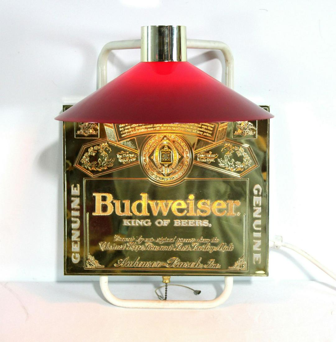 Budweiser Cash Register Advertising Sign with Top Light (1 of 2)