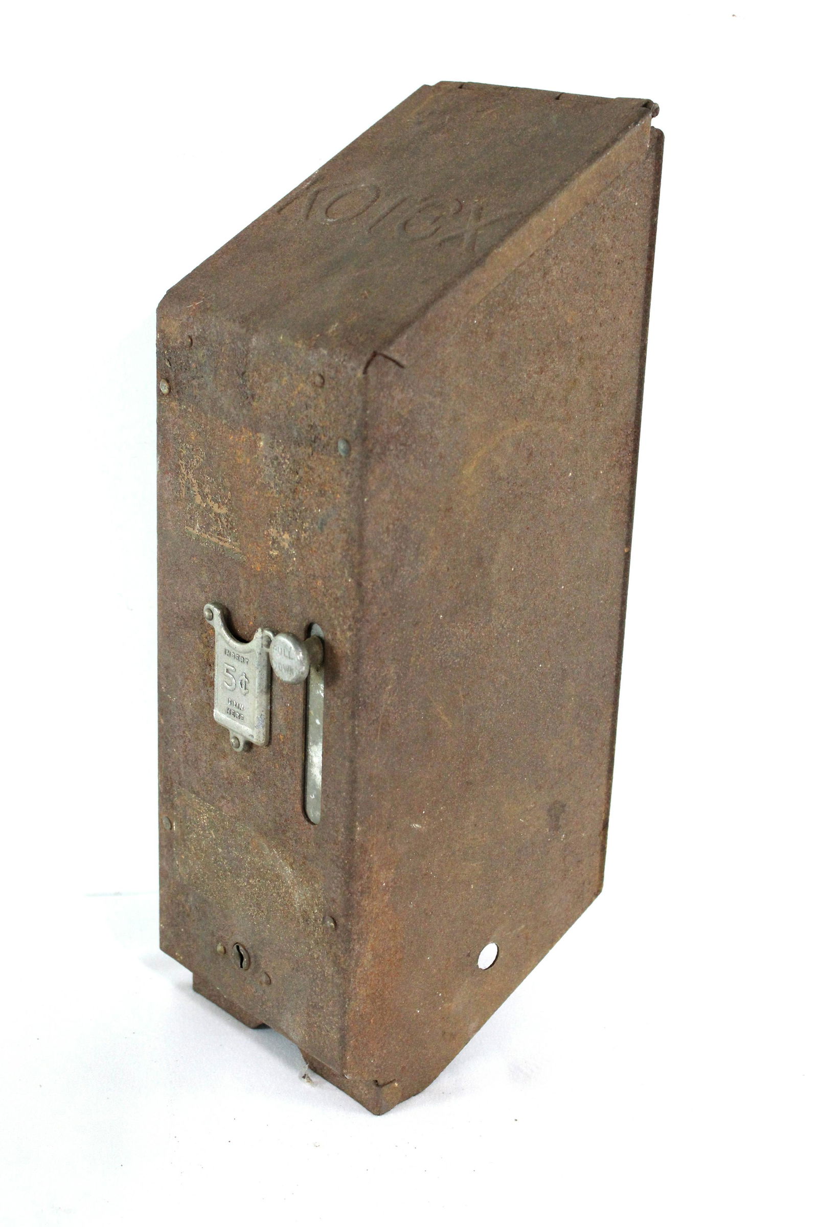 Embossed Kotex 5 Cent Coin Op Wall Vendor (1 of 3)