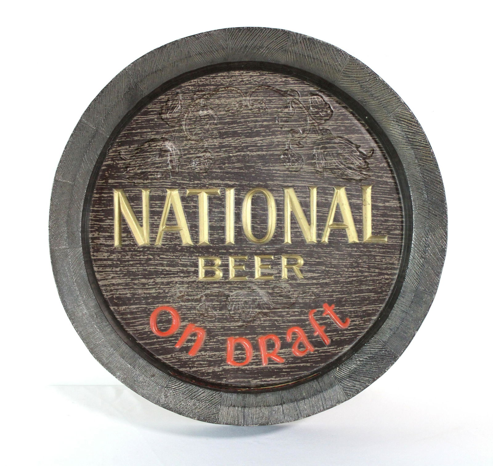 National Beer Baltimore, MD Barrel Sign (1 of 4)