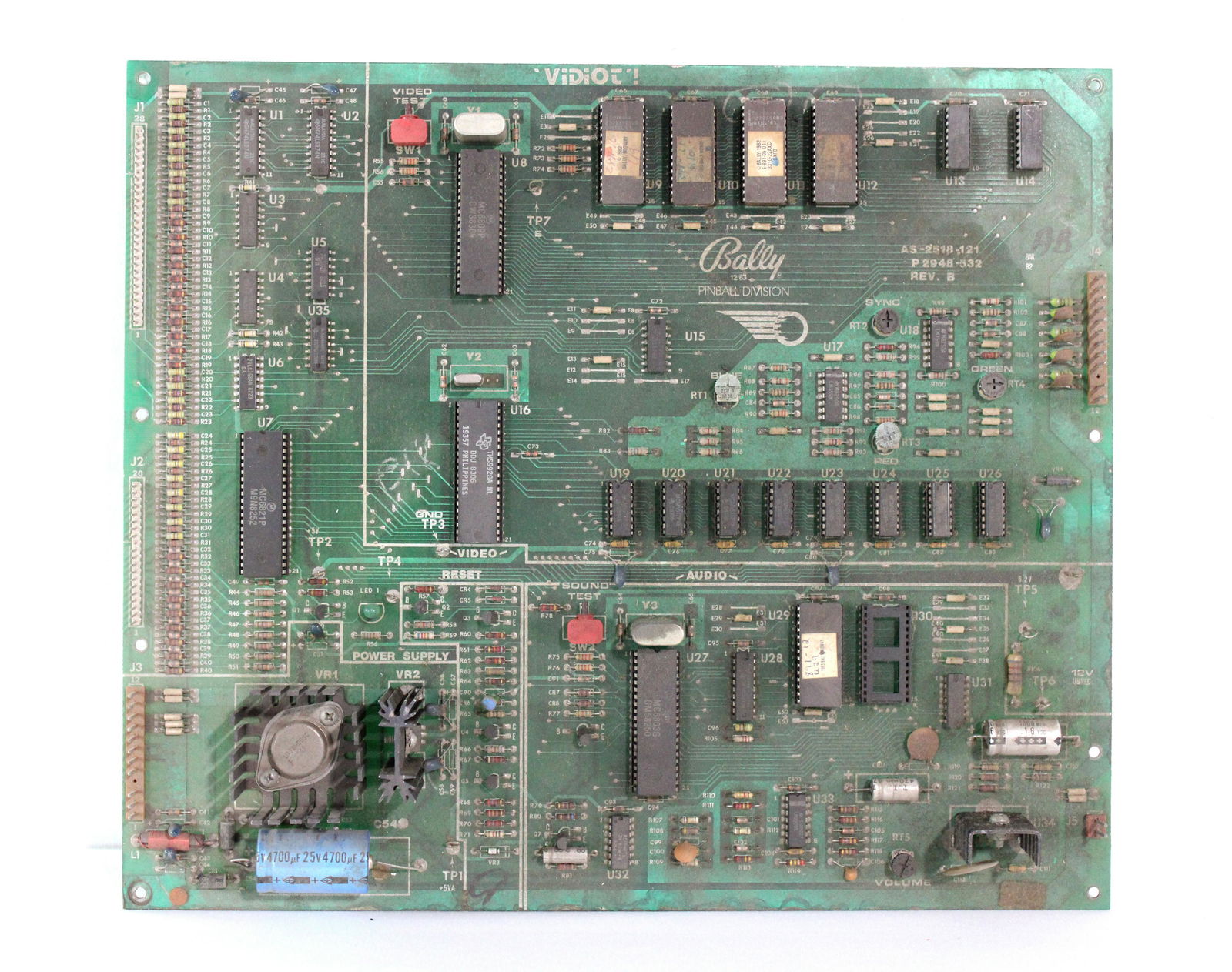 Bally Baby Pac-Man Vidiot 1982 Board (1 of 1)