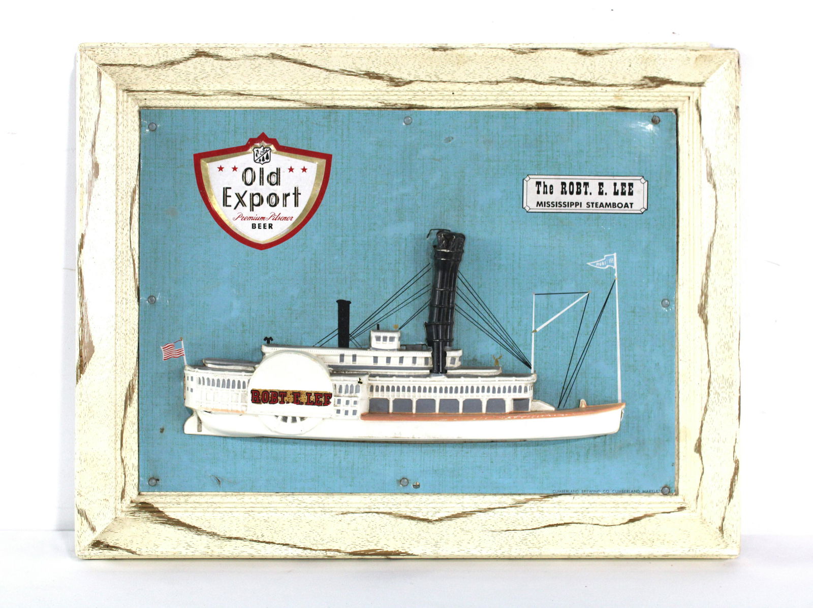 Old Export Cumberland Brewing Advertisement feat. Robert E Lee Steamboat (1 of 2)