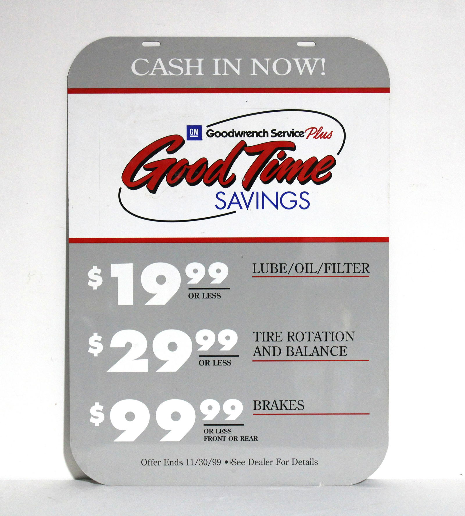GM Good Time Savings DS Dealer Sign (1 of 2)