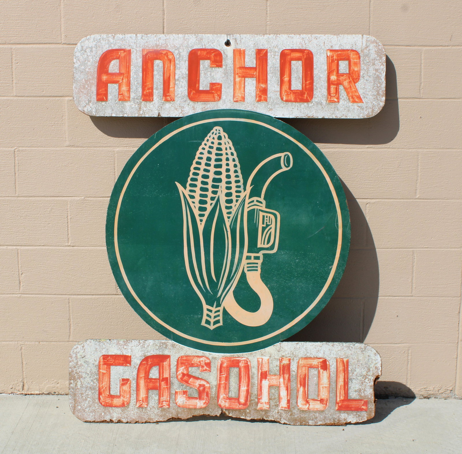 5FT Anchor Gasohol Wooden Farm Sign (1 of 2)
