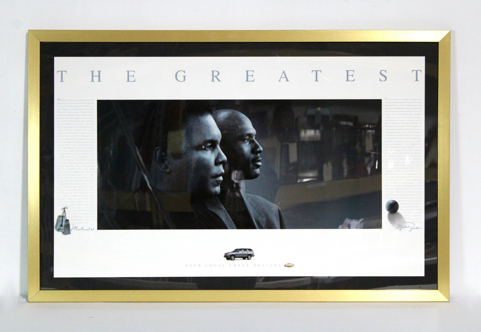 Chevrolet Promo Poster Featuring Muhammed Ali and Michael Jordan (1 of 2)