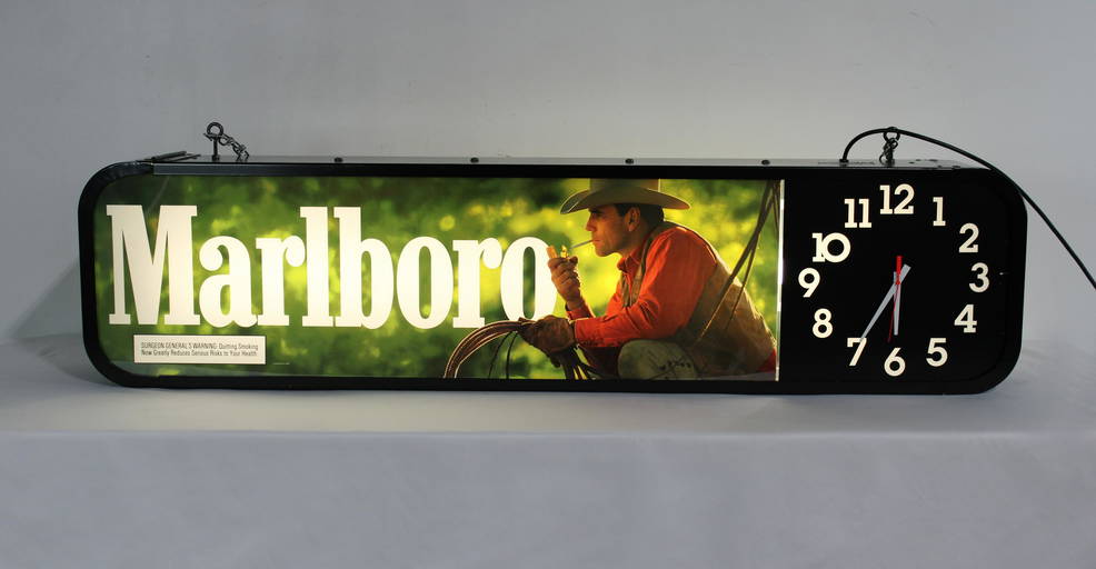 Marlboro DS Light Up Clock (0220) on Mar 31, 2022 Jaybird Auctions in MD
