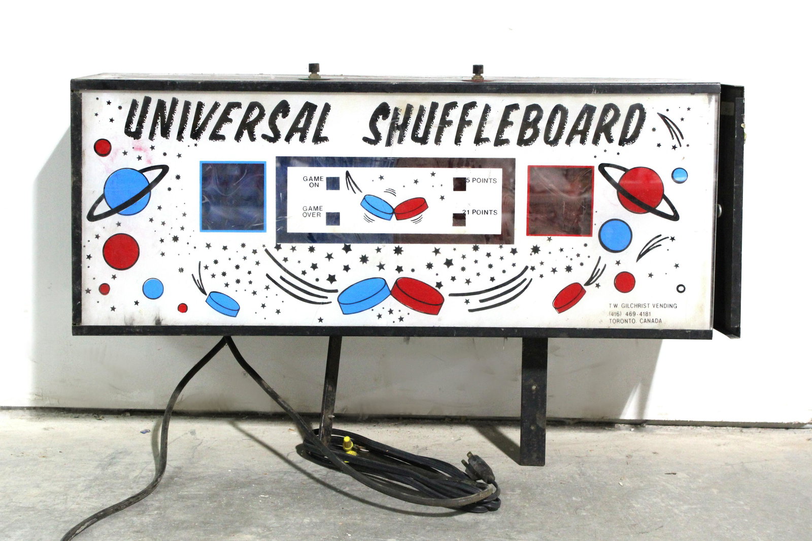 Universal Shuffleboard Coin Op Score Header (1 of 3)