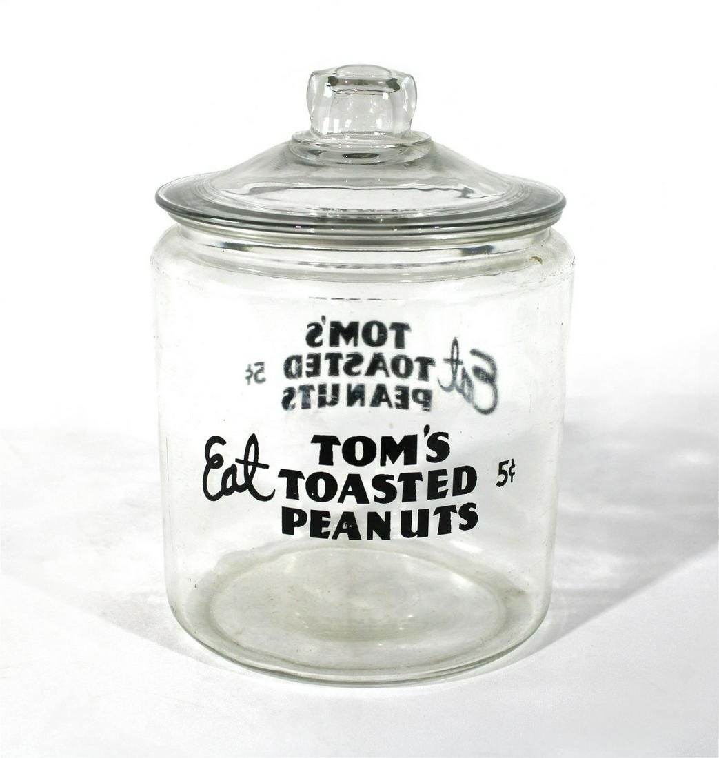 Tom's Roasted Peanut's Glass Jar (1 of 3)