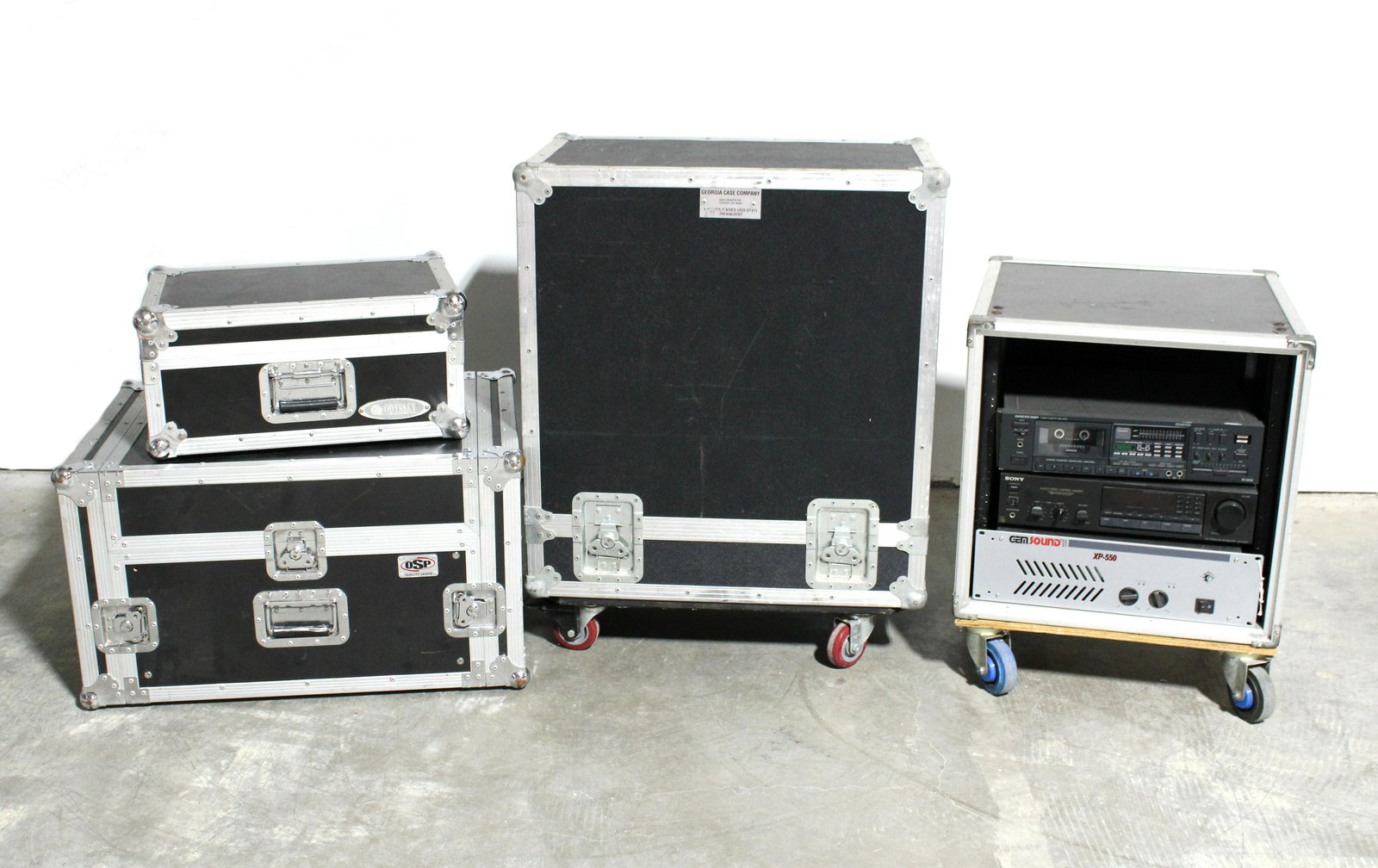 Large Hard Cases for Music Equipment with Sound Equipment (1 of 3)