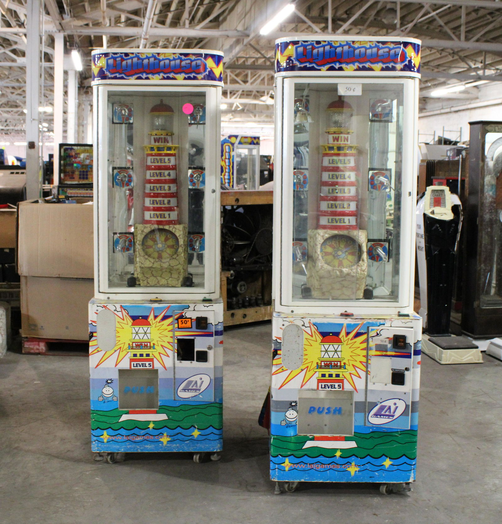 Pair of Lighthouse Redemption Arcades (1 of 3)