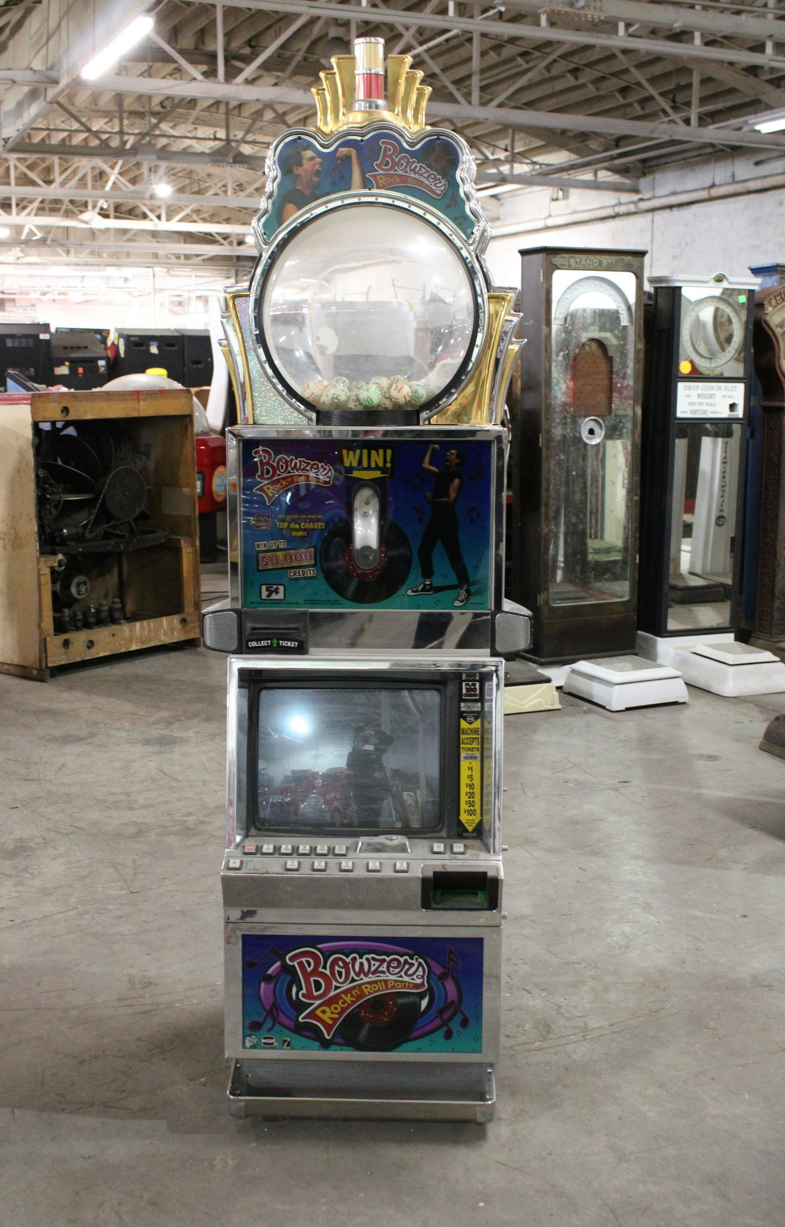 Bowzers Rock N Roll Party Slot Machine (1 of 3)