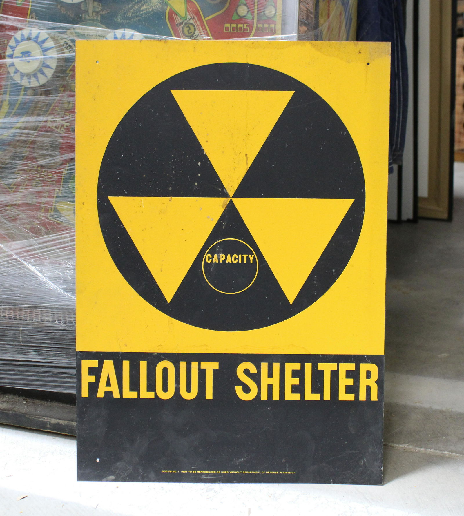 Dept. Of Defense Fallout Shelter Sign (1 of 1)