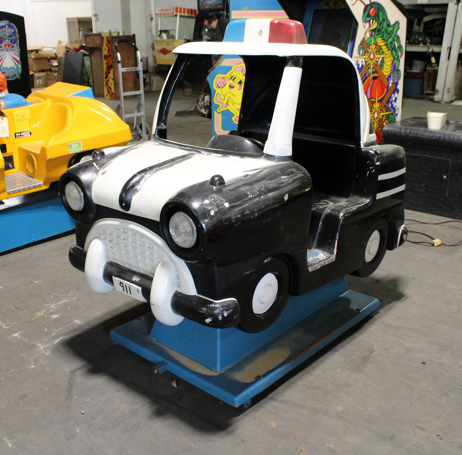 Police Car Coin Operated Kiddie Ride (1 of 2)