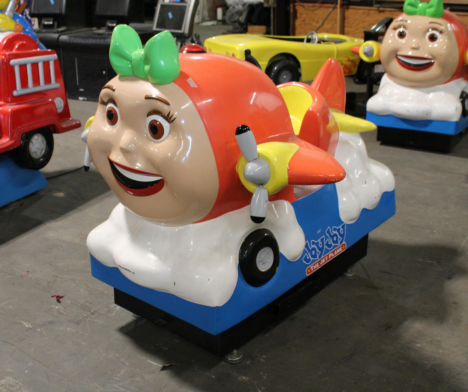 Orange Jay Jay The Jet Plane Series Coin Op Kiddie Ride (1 of 2)