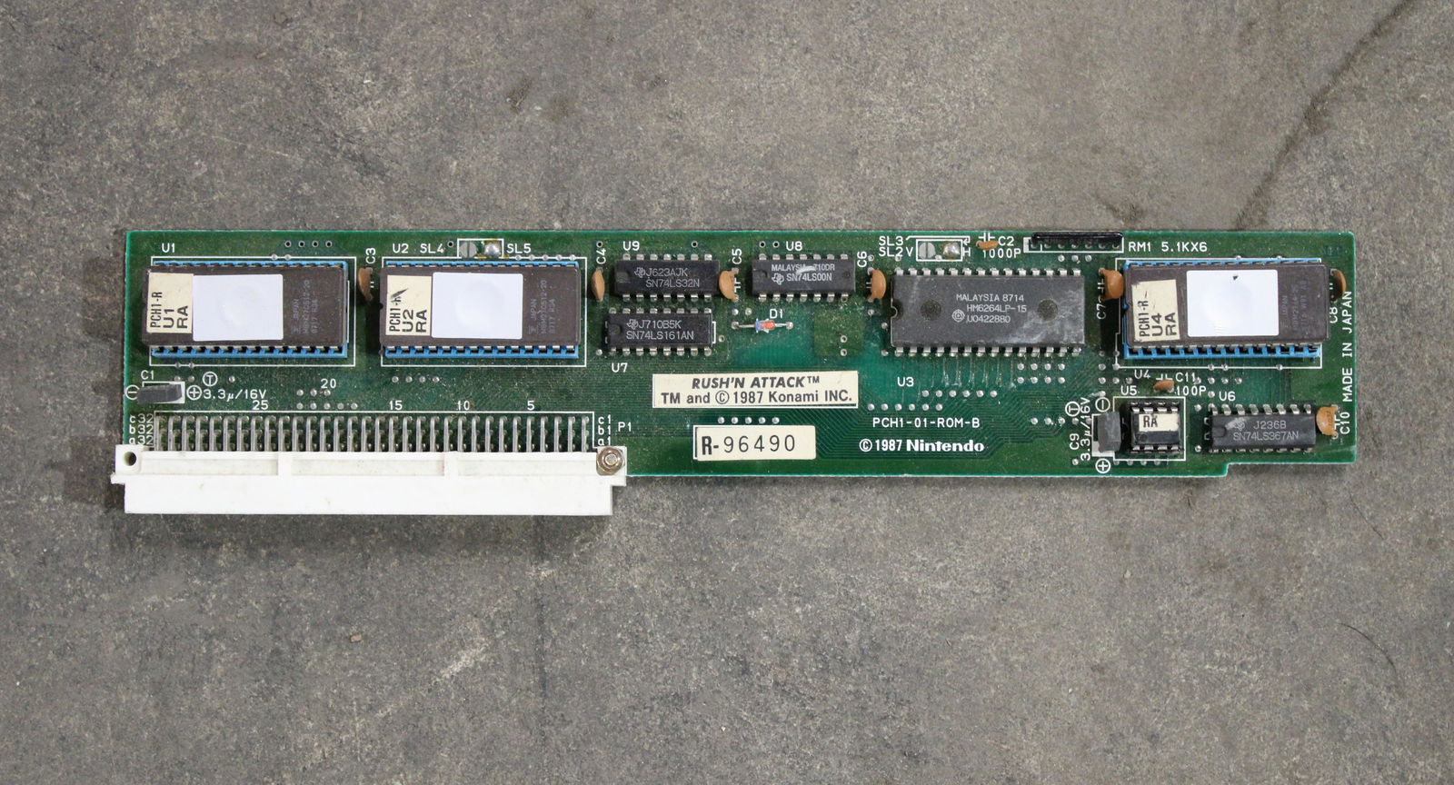 Nintendo Playchoice 10 Konami Rush'N Attack Arcade Game Board Set (1 of 1)