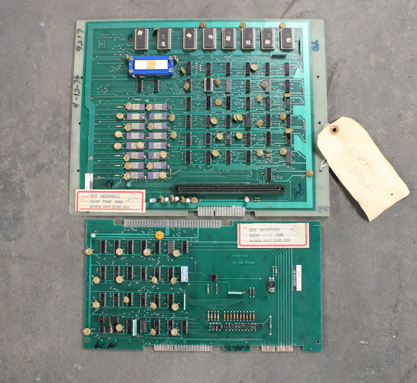 Midway Sea Wolf Arcade Game Boards (1 of 1)