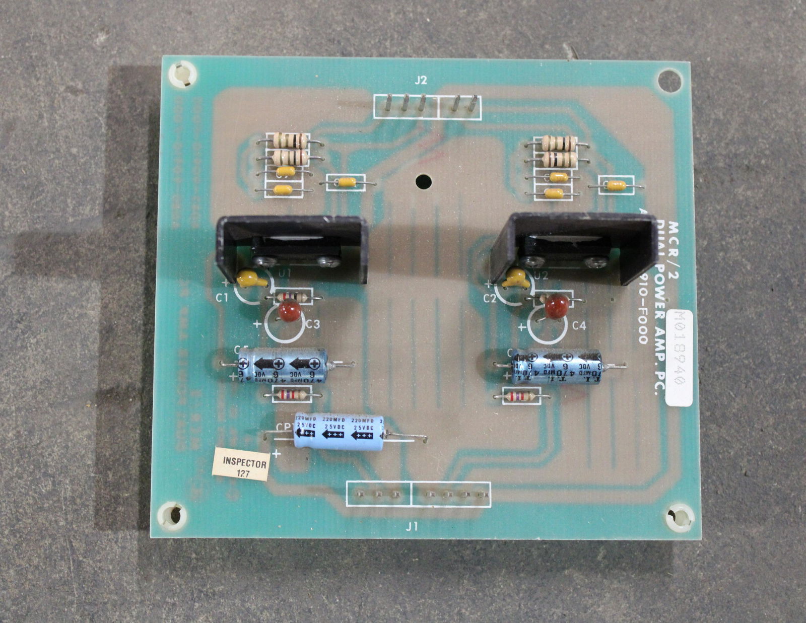 MCR Power Amp Board Spy Hunter / Tron / Etc (1 of 1)