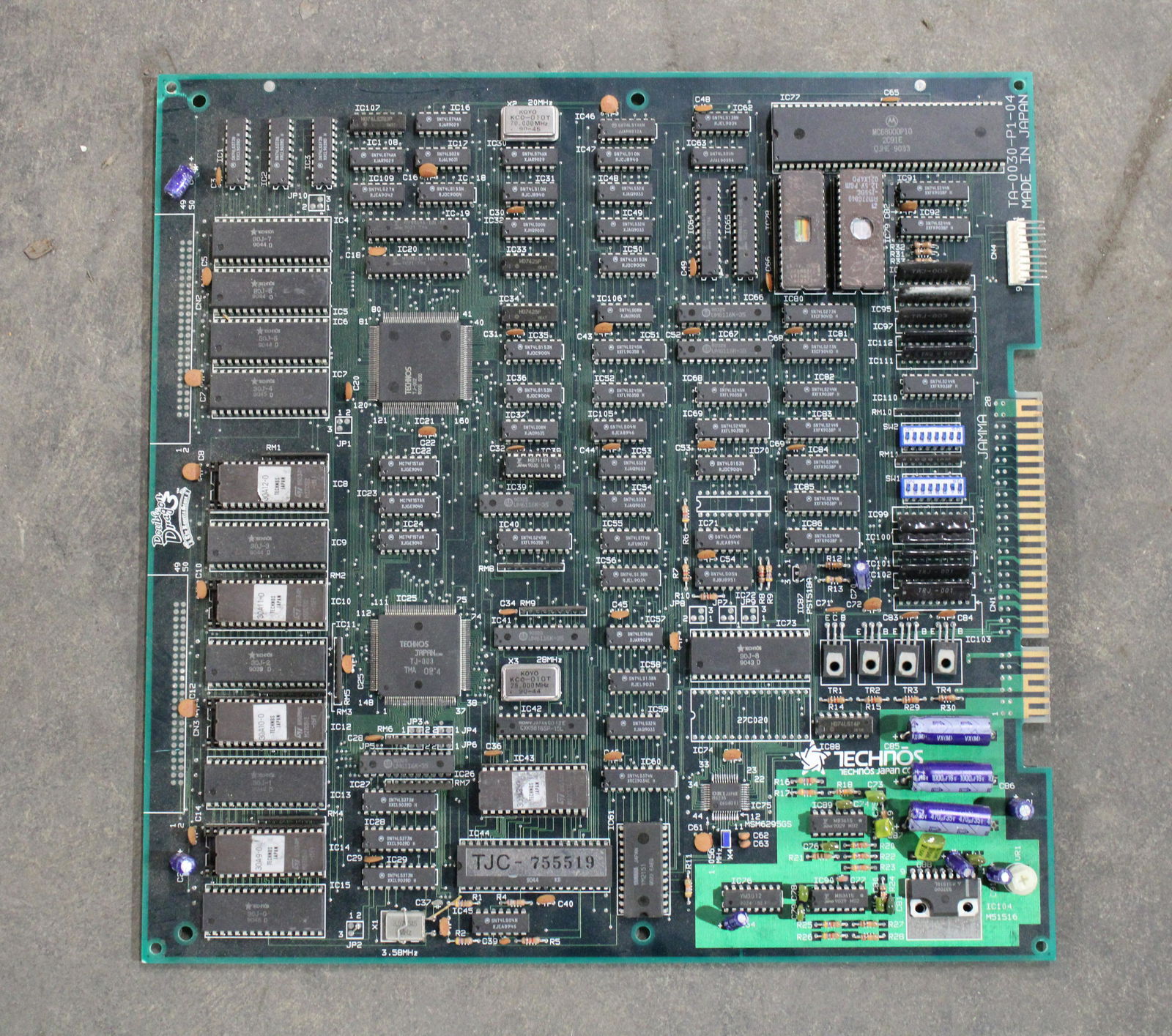 Technos Double Dragon 3 Arcade Game Board (1 of 1)