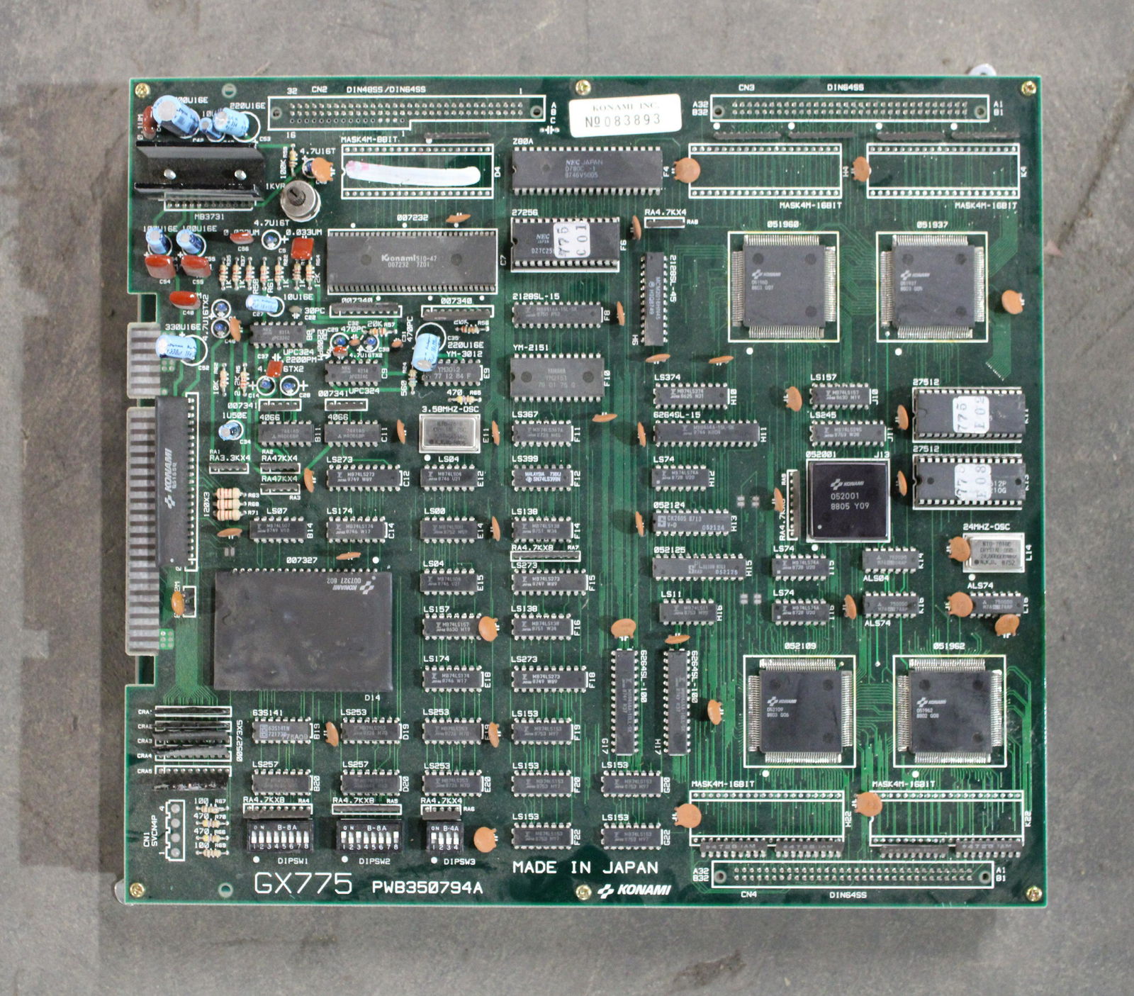 Super Contra Arcade Game Board (1 of 2)