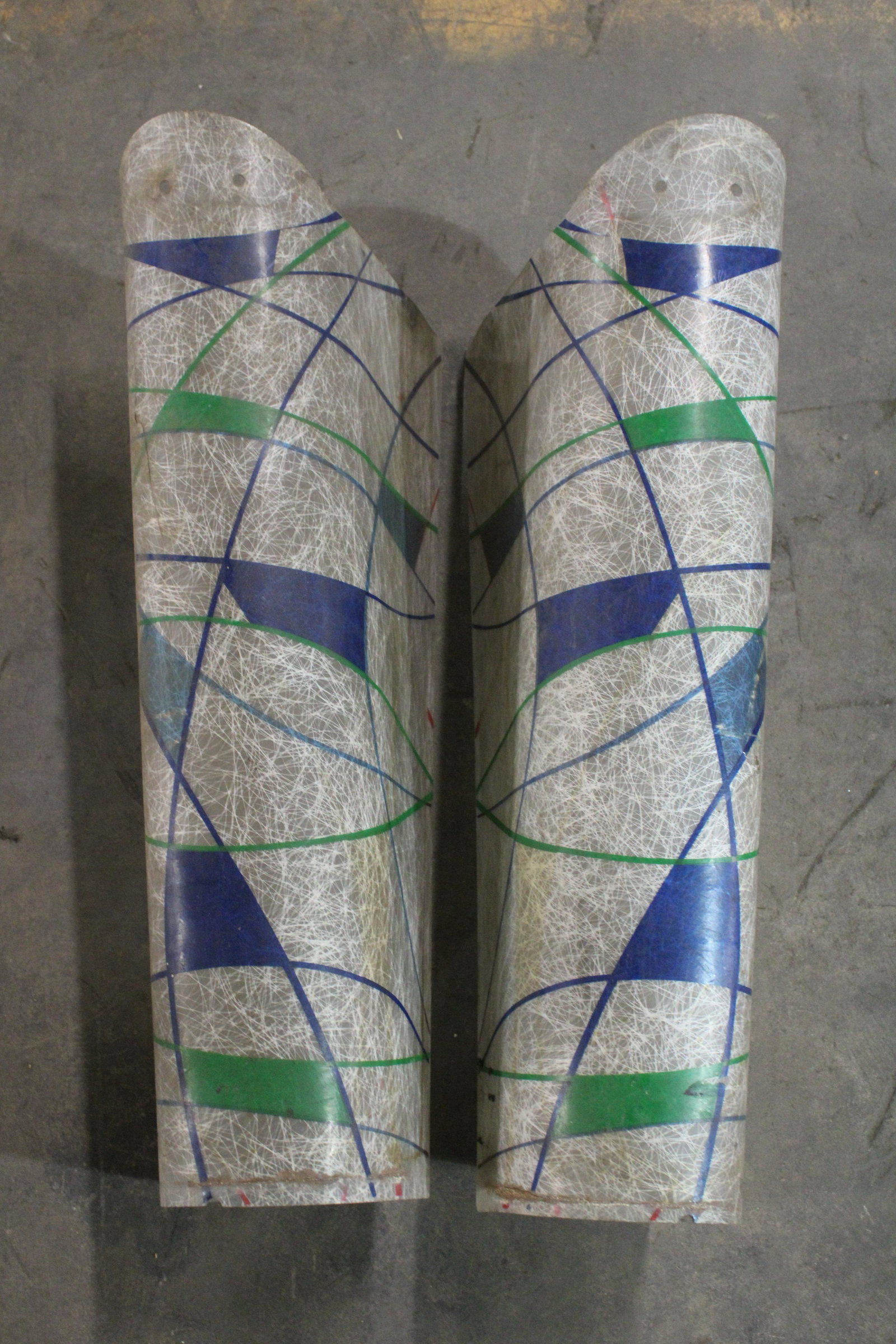 Seeburg W Original Jukebox Pilasters, 1953: Seeburg W Original Jukebox Pilasters, 1953.