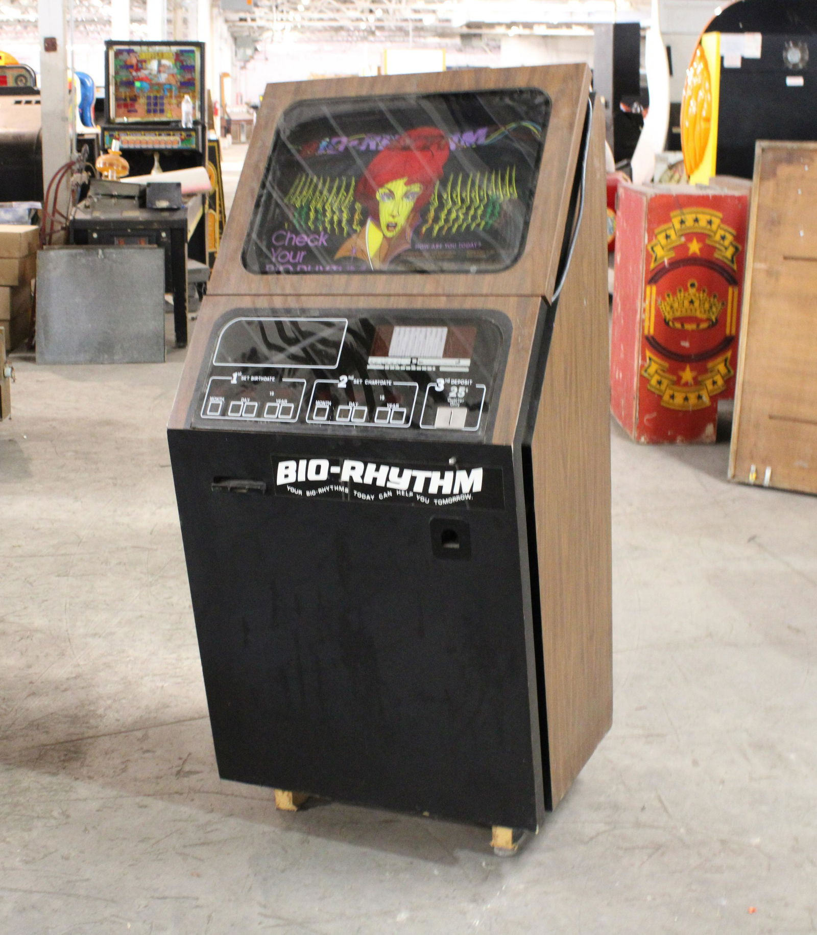 Bio-Rythm Coin Operated Arcade Machine (1 of 3)