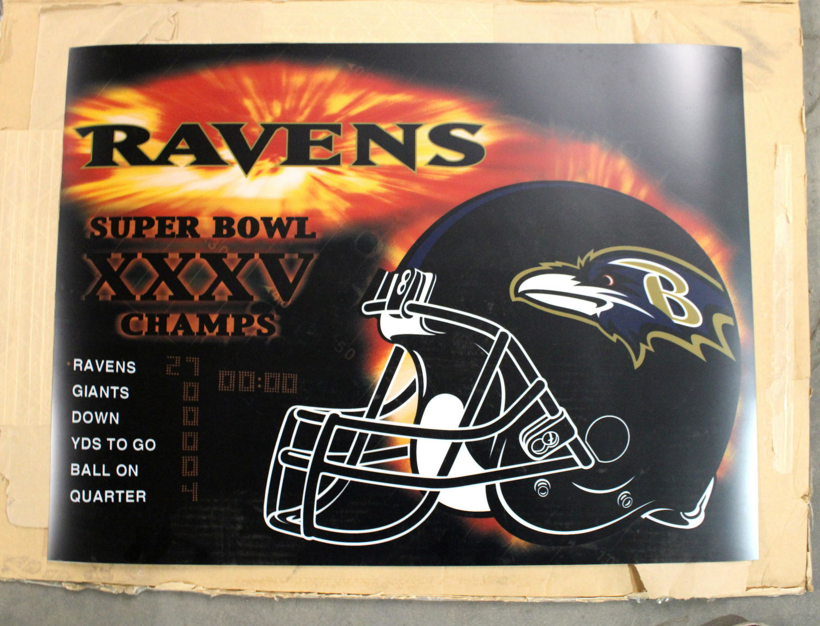 Original Ravens Pinball Translite (1 of 1)