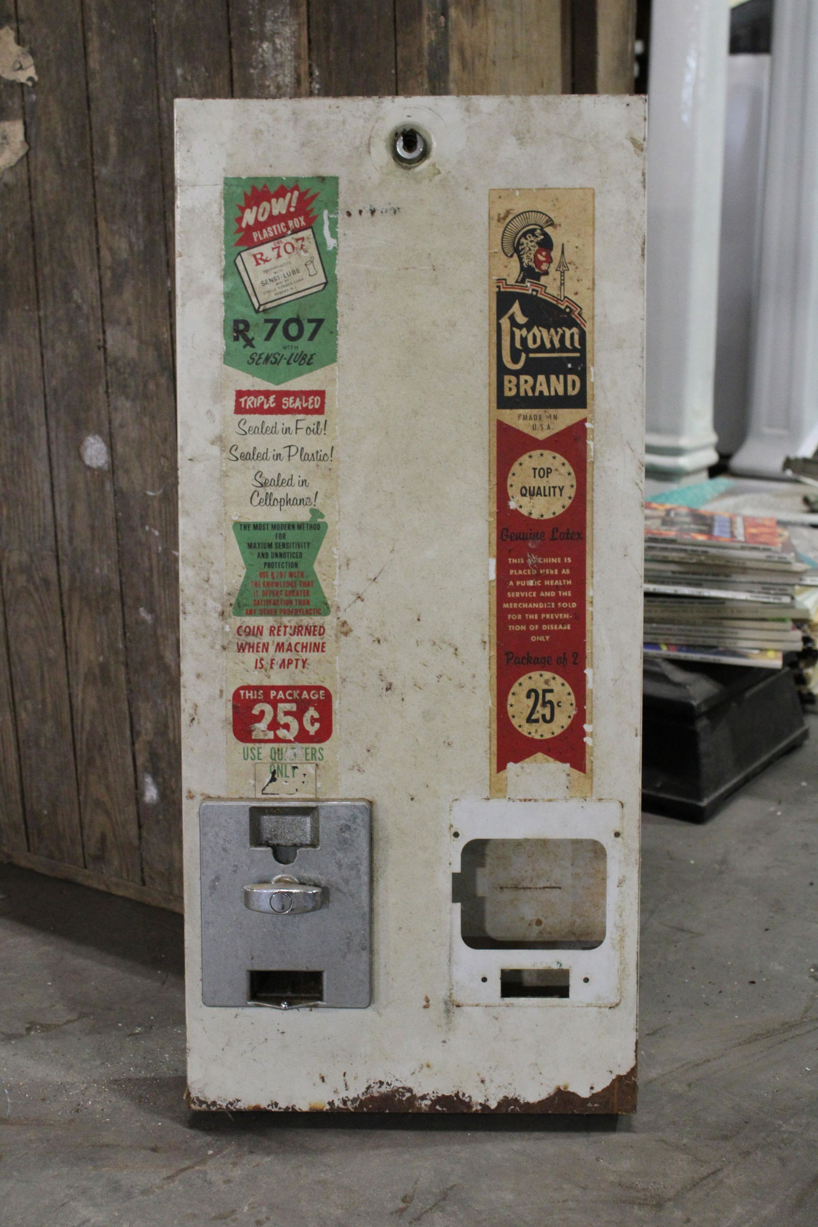 Coin Op Condom Wall Vendor (1 of 2)