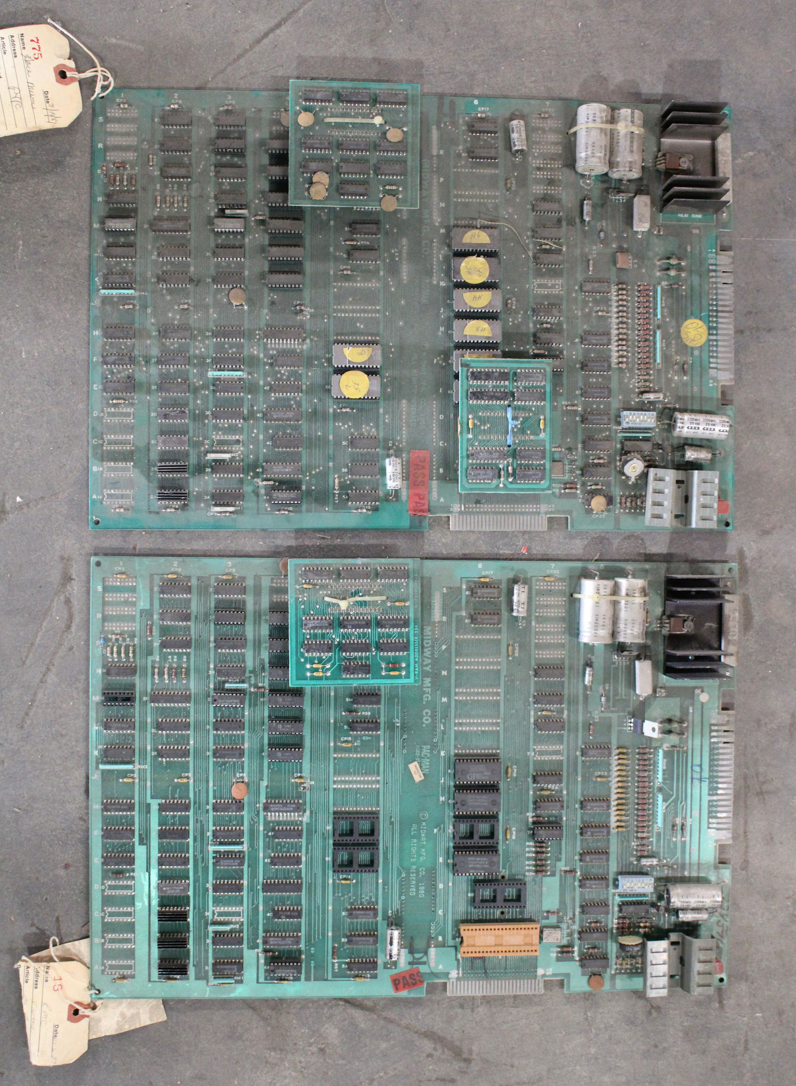 Bally Midway Pac-Man Arcade Game Boards (1 of 1)