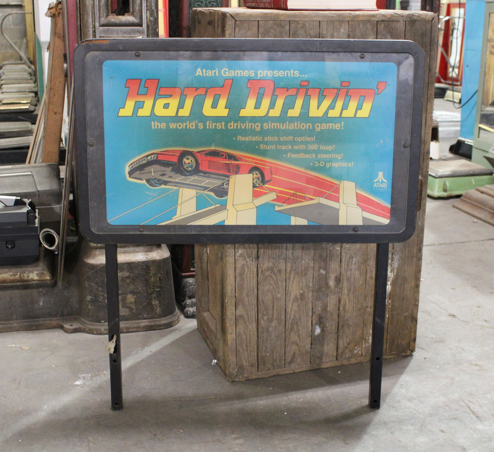 Atari Hard Drivin' Arcade Header (1 of 1)