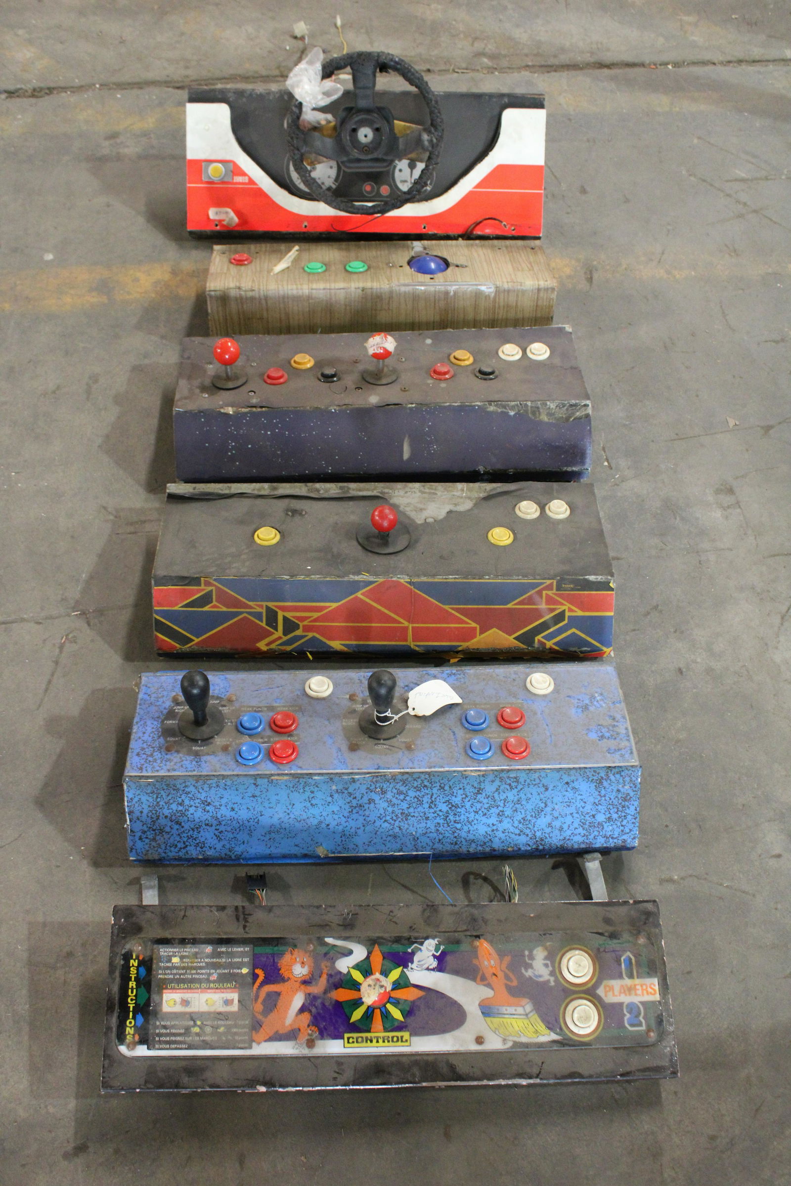 Five Arcade Control Panels (1 of 1)