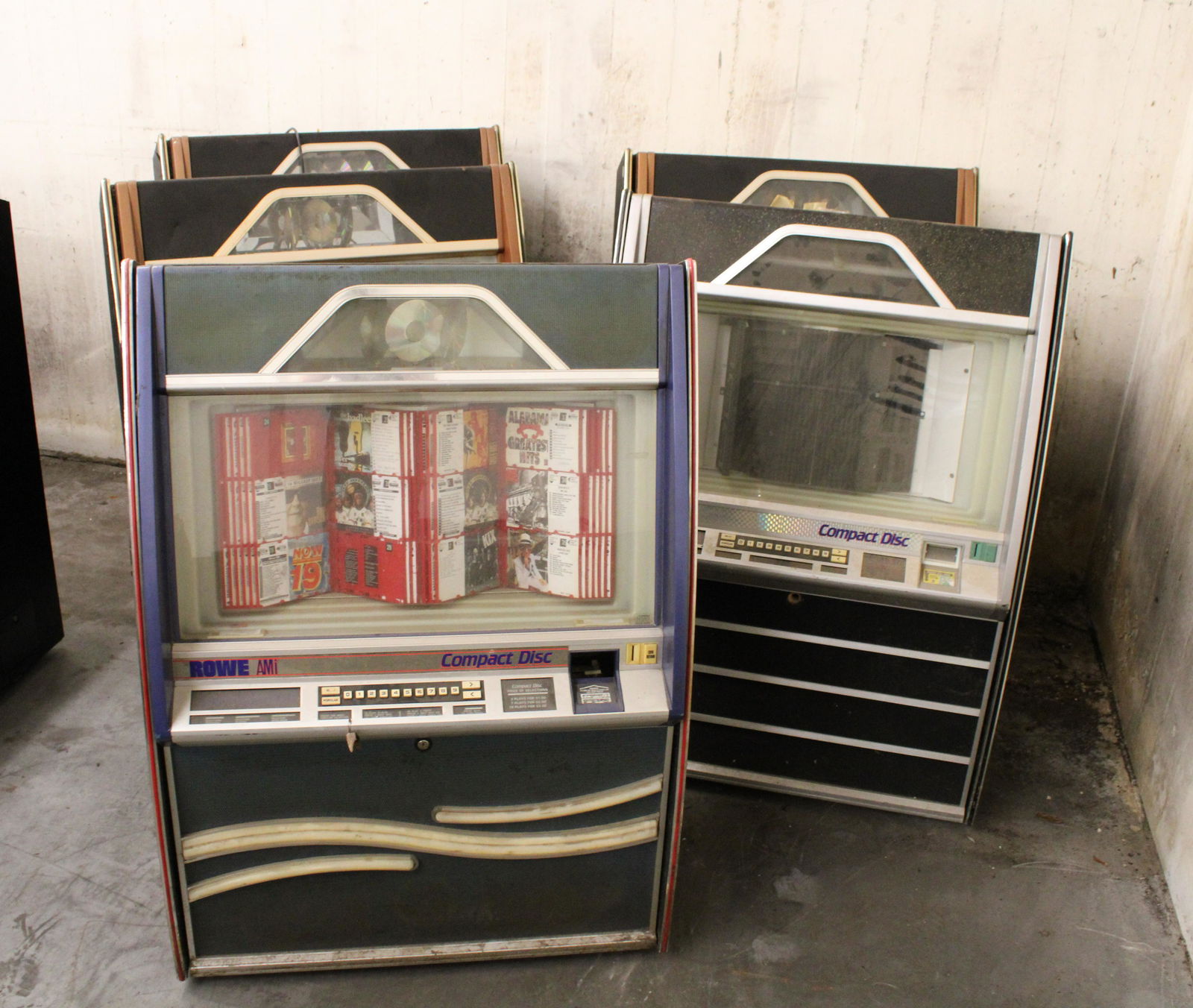 FIVE Rowe AMi CD Jukeboxes (1 of 1)
