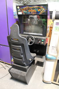 Cruis'n Exotica Sit Down Racing Arcade: Cruis'n Exotica Sit Down Racing Arcade. Untested, as found, for parts or repairs.