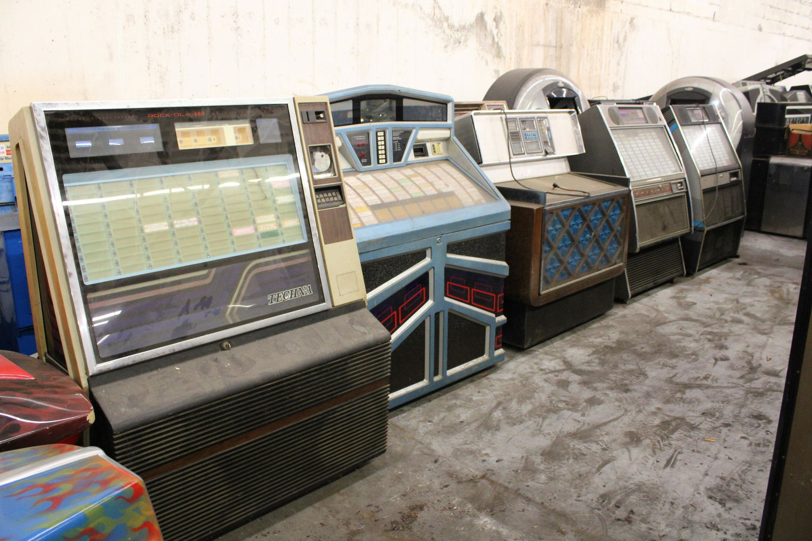 FIVE Rowe AMI or Rockola Jukeboxes (1 of 2)