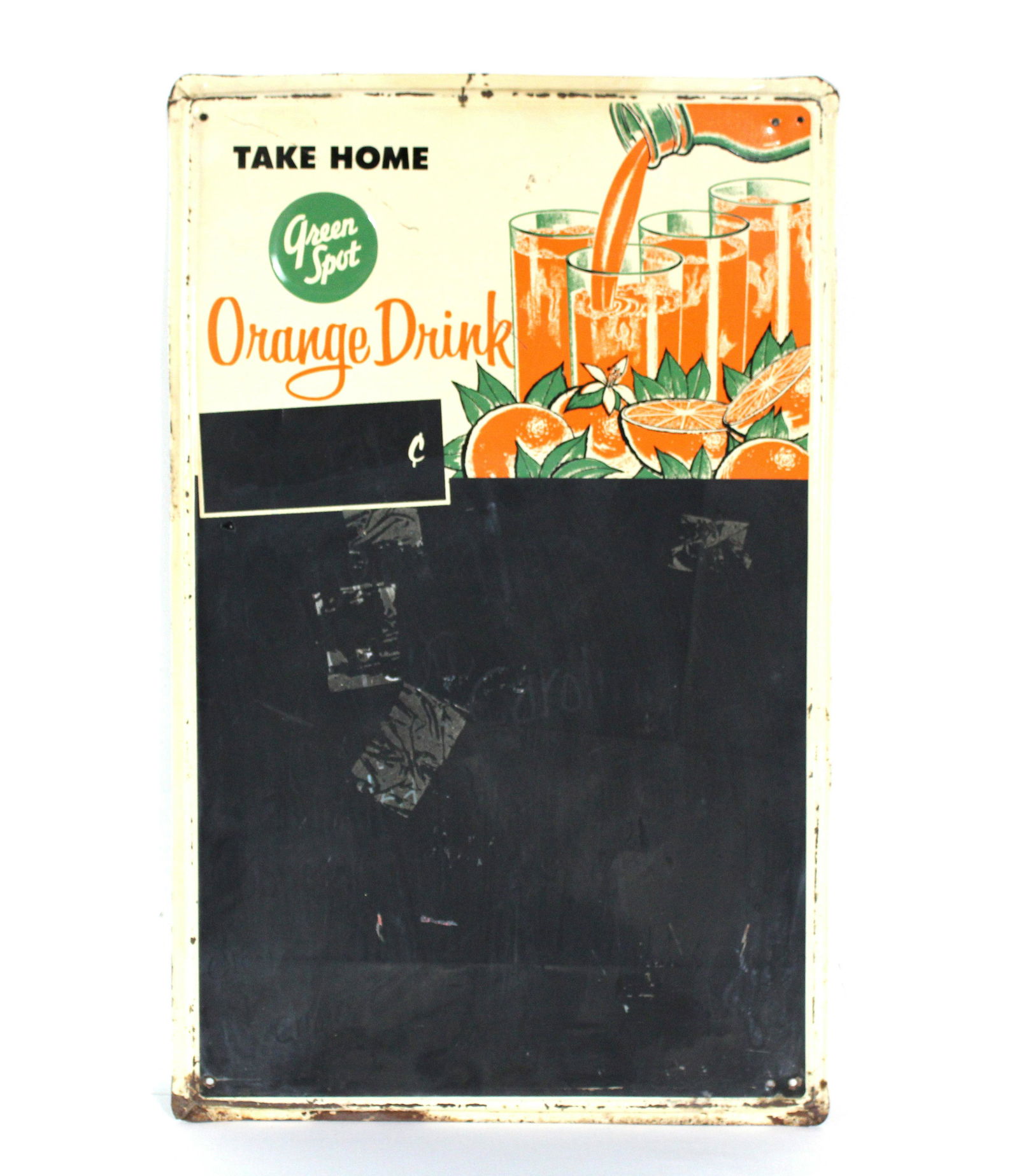 Green Spot Orange Drink Menu Board (1 of 2)