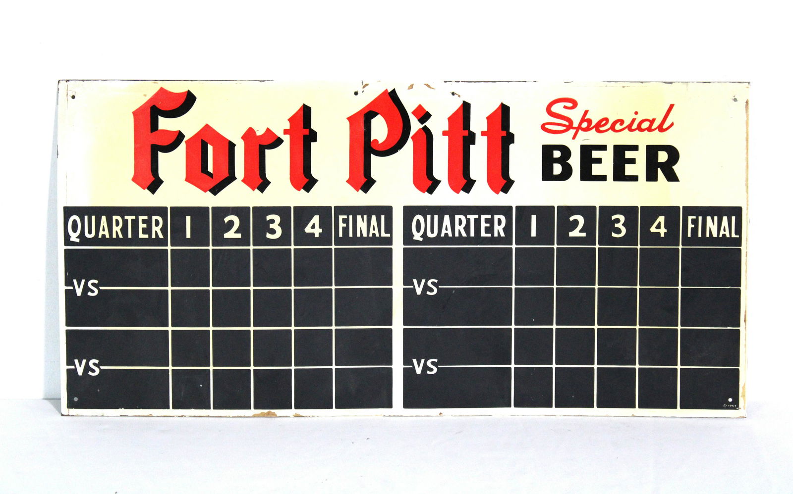 Fort Pitt Beer DS Score Board Sign (1 of 2)