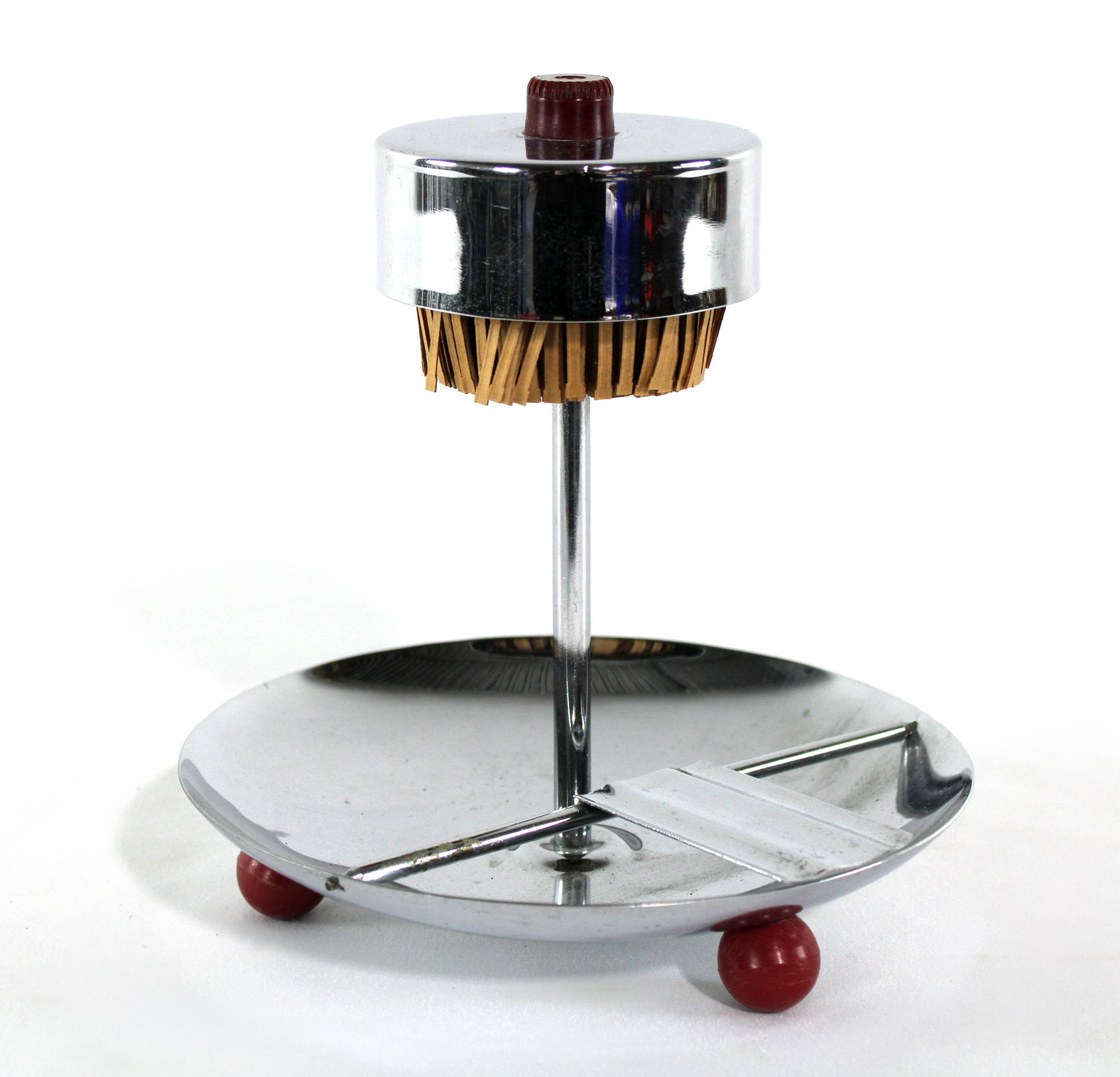 Chrome Pullmatch Dispenser, 1940s-50s (1 of 1)