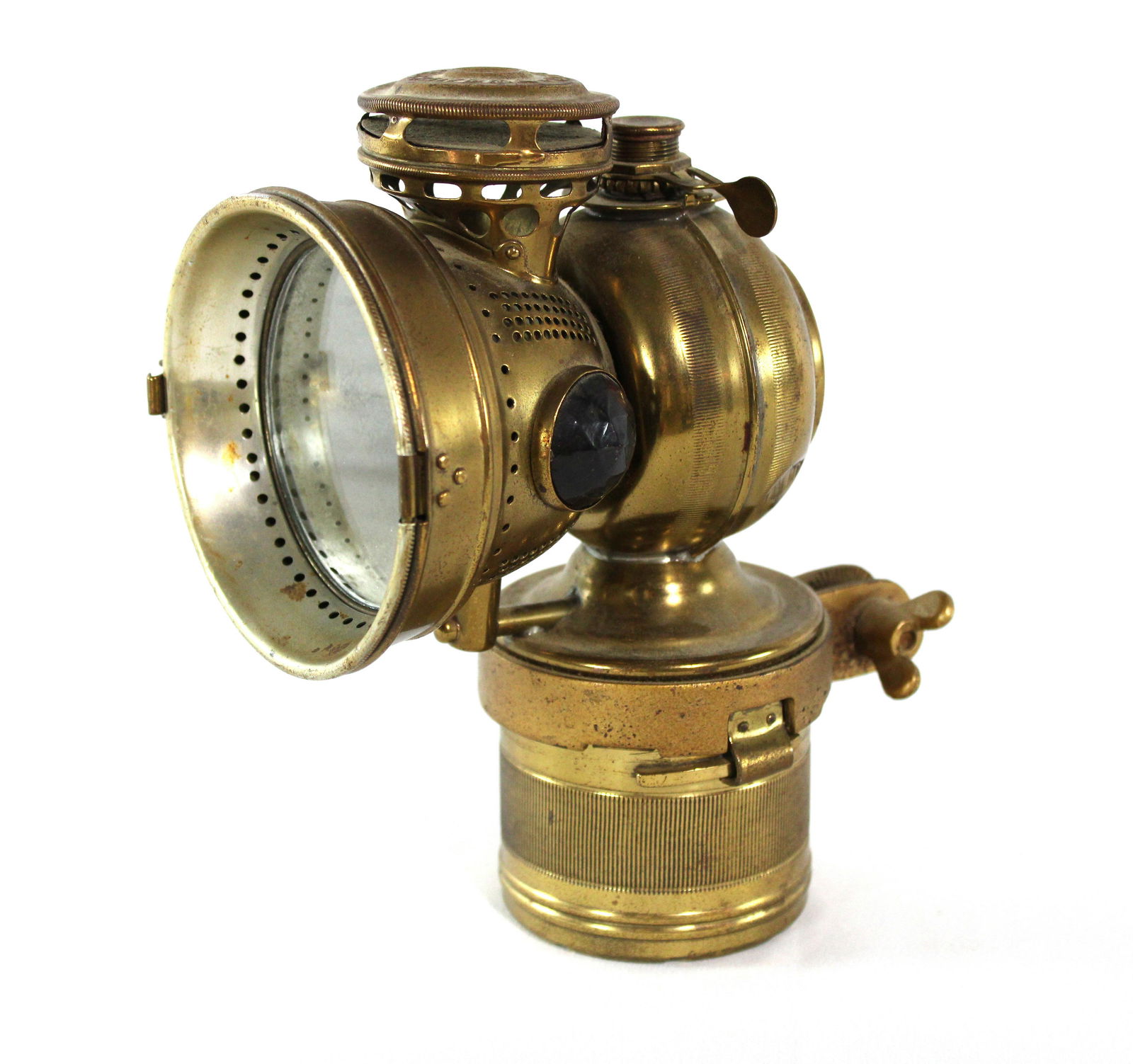 Early Brass Motorcycle / Bicycle Head Lamp (1 of 3)