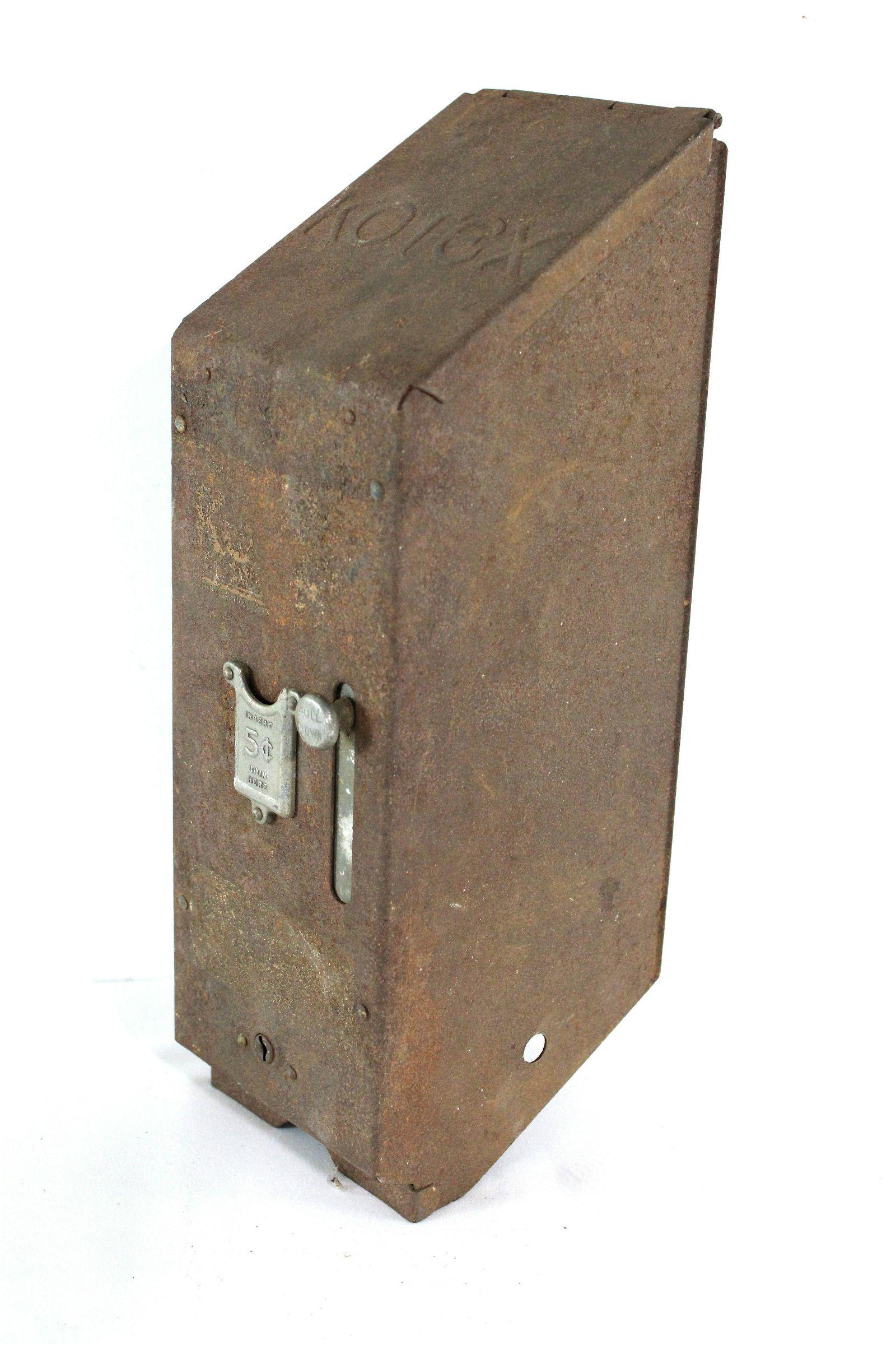 Embossed Kotex 5 Cent Coin Op Wall Vendor (1 of 3)